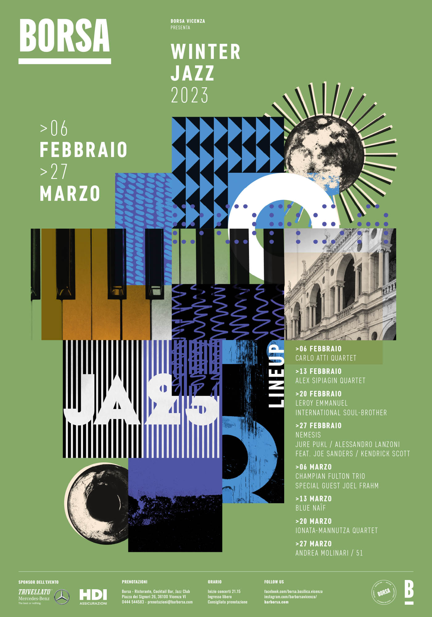 Borsa Vicenza - Ristorante * Cocktail bar * Jazz Club * Private Events - Winter Jazz Festival 2023